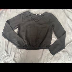 Long sleeve black top